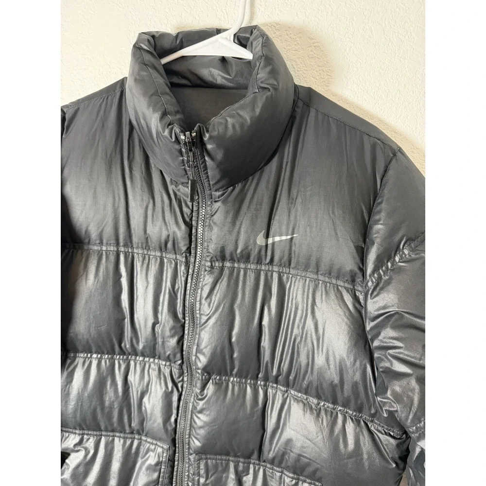 Nike Vintage Down Puffer Jacket Size Large Black SAMPLE RARE